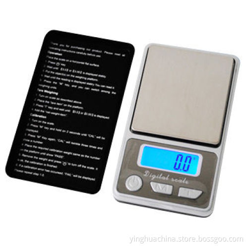 Digital mini electronic pocket scale for calibration/tare jewelry/gold/diamond/pill/portable PSB03
